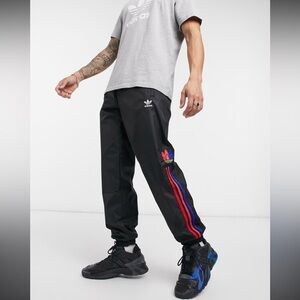 Adidas 3D Trefoil 3-Stripes Track Pants In Black Sz M Mens